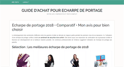 Desktop Screenshot of echarpes-de-portage.com