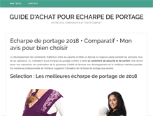 Tablet Screenshot of echarpes-de-portage.com